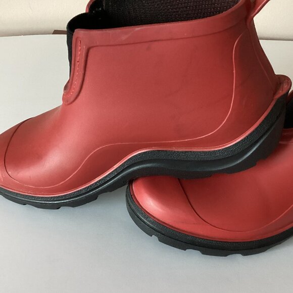Sloggers Women's Red Waterproof Rain Winter Ankle Boots Size US 8 - Picture 6 of 12